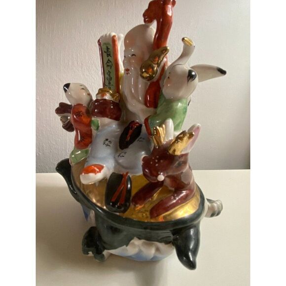 Vintage Asian Porcelain Fertility Figurine Wise Man - Picture 9 of 16